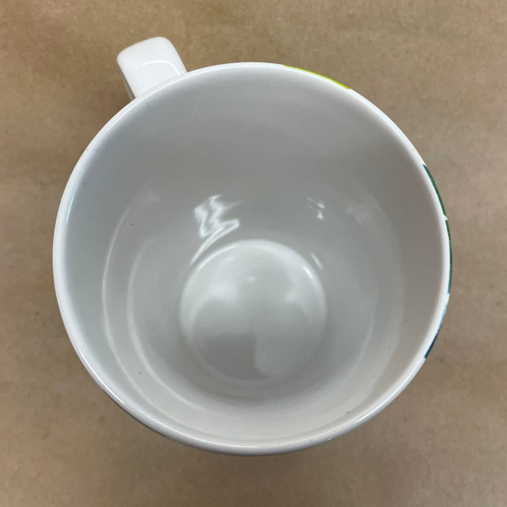 Starbucks Dot Collections Green Blue Yellow Floral Mug-2014
